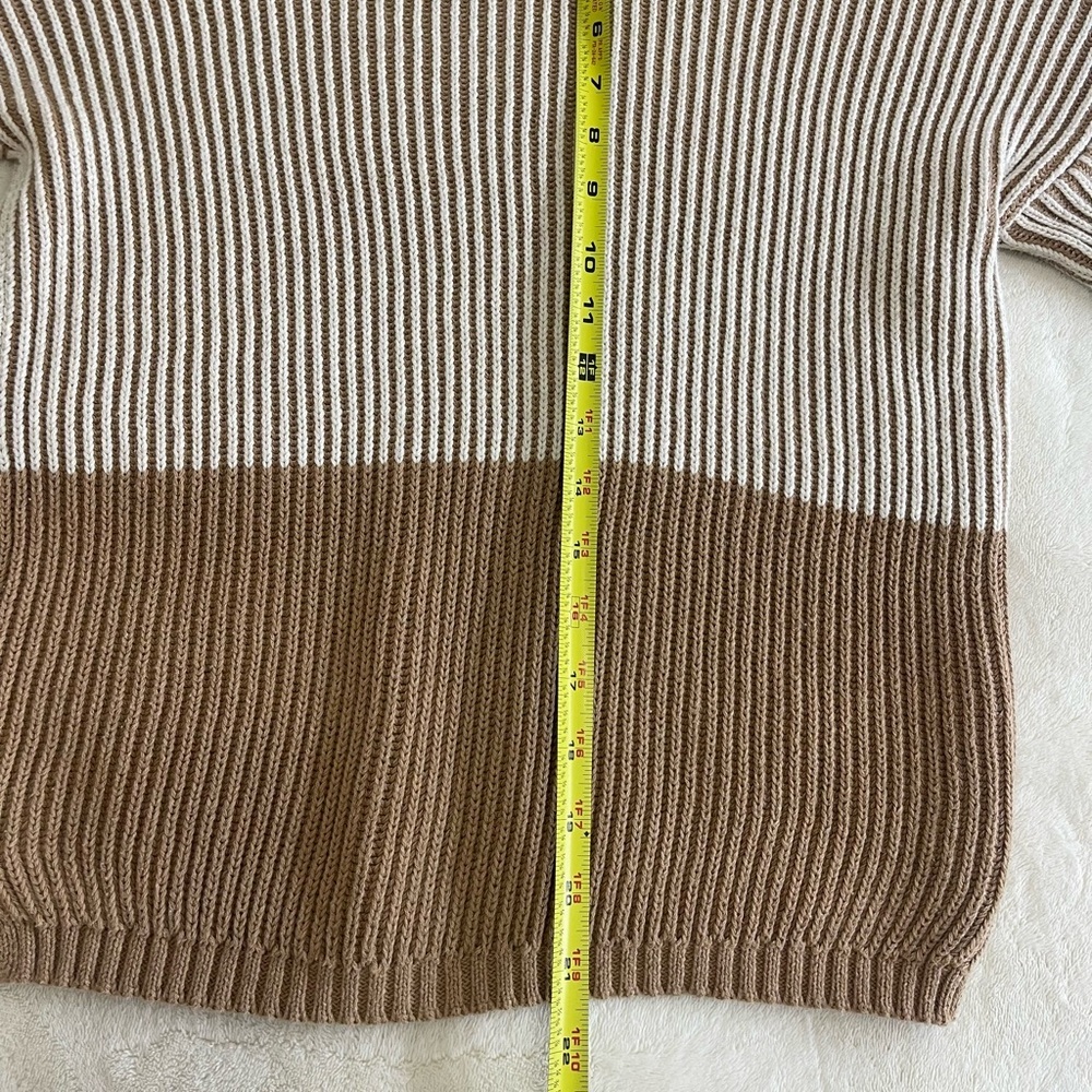 Max Studio Women's Colorblock Ribbed Sweater - Size Small - Picture 9 of 10